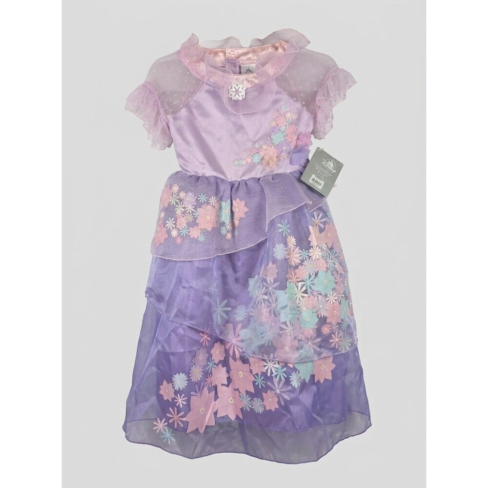 Disney Store Encanto Isabela Madrigal Costume Dress Girls Size 5/6 Purple NWT